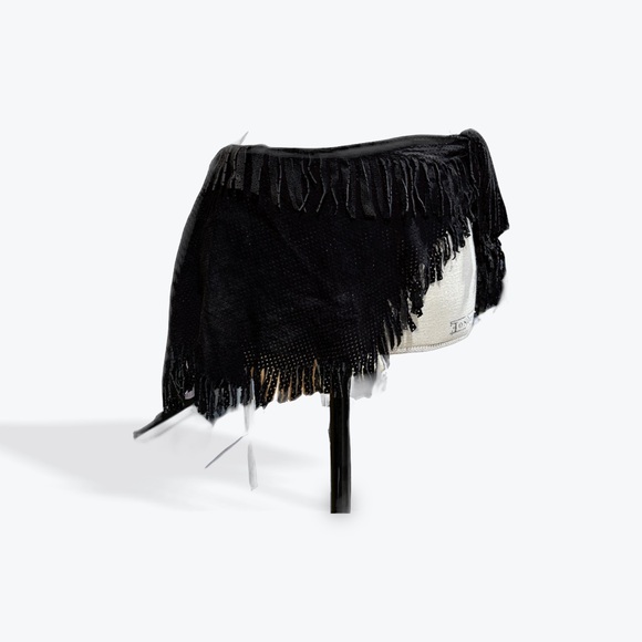 Vintage 80's LambSuede Scarf by Design Wear - Picture 5 of 8